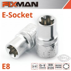 FIXMAN 3/8' DRIVE E-SOCKET 6 POINT E8